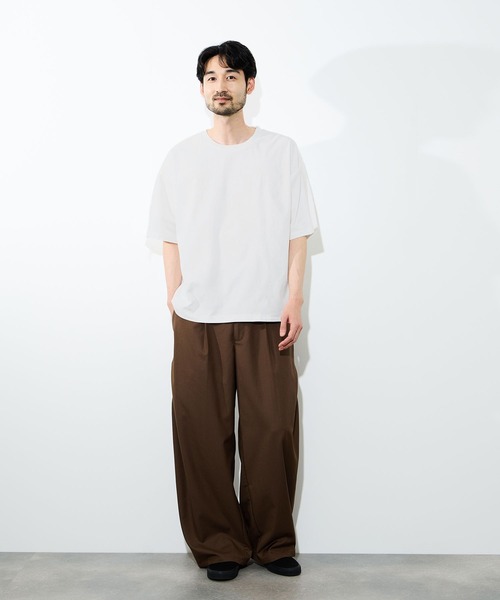 URBAN COLLECTION（アーバンコレクション）の「URBAN COLLECTION リンクスジャガードボックスＴシャツ（Tシャツ/カットソー・メンズ・ブラック/ホワイト/ライトグレー/ブルーグリーン/ブラウン・S/M/L/XL）」の12枚目の写真