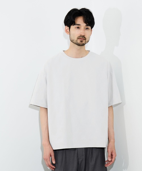 URBAN COLLECTION（アーバンコレクション）の「URBAN COLLECTION リンクスジャガードボックスＴシャツ（Tシャツ/カットソー・メンズ・ブラック/ホワイト/ライトグレー/ブルーグリーン/ブラウン・S/M/L/XL）」の15枚目の写真