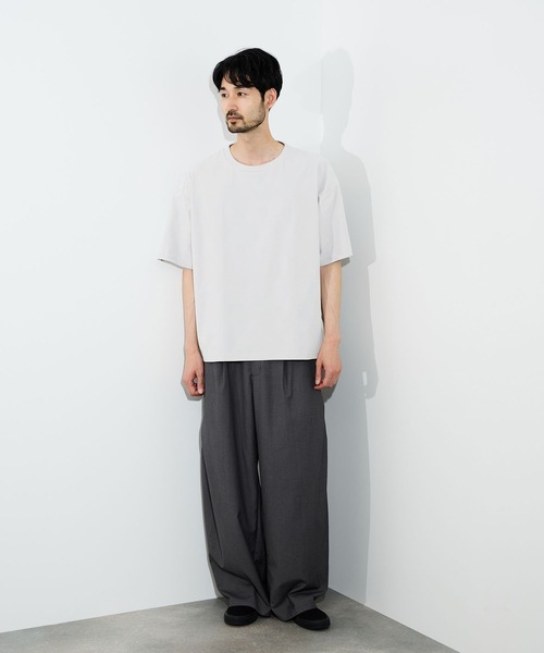URBAN COLLECTION（アーバンコレクション）の「URBAN COLLECTION リンクスジャガードボックスＴシャツ（Tシャツ/カットソー・メンズ・ブラック/ホワイト/ライトグレー/ブルーグリーン/ブラウン・S/M/L/XL）」の16枚目の写真