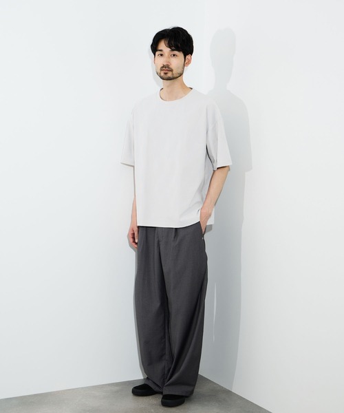 URBAN COLLECTION（アーバンコレクション）の「URBAN COLLECTION リンクスジャガードボックスＴシャツ（Tシャツ/カットソー・メンズ・ブラック/ホワイト/ライトグレー/ブルーグリーン/ブラウン・S/M/L/XL）」の17枚目の写真