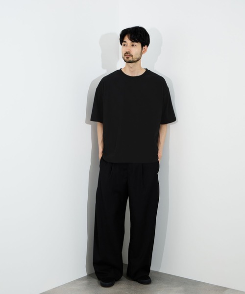 URBAN COLLECTION（アーバンコレクション）の「URBAN COLLECTION リンクスジャガードボックスＴシャツ（Tシャツ/カットソー・メンズ・ブラック/ホワイト/ライトグレー/ブルーグリーン/ブラウン・S/M/L/XL）」の19枚目の写真