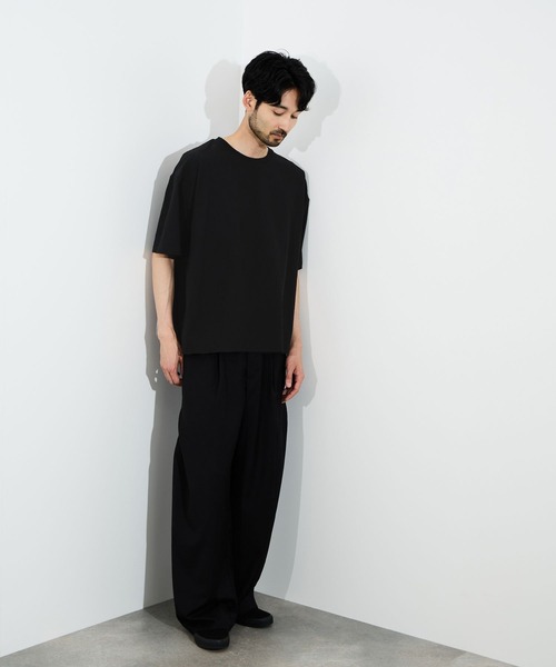 URBAN COLLECTION（アーバンコレクション）の「URBAN COLLECTION リンクスジャガードボックスＴシャツ（Tシャツ/カットソー・メンズ・ブラック/ホワイト/ライトグレー/ブルーグリーン/ブラウン・S/M/L/XL）」の20枚目の写真