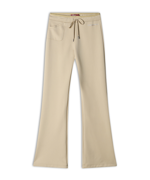 WORLDDILEMA(ワールドジレンマ)の「Low-Waist Leggings Boot-Cut Pants (Cream)(スウェットパンツ・レディース・その他・FREE)」の3枚目の写真