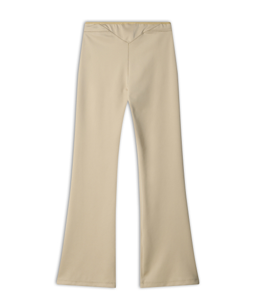 WORLDDILEMA(ワールドジレンマ)の「Low-Waist Leggings Boot-Cut Pants (Cream)(スウェットパンツ・レディース・その他・FREE)」の2枚目の写真
