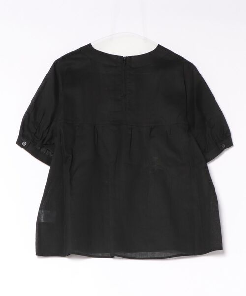 SUPER HAKKA(スーパーハッカ)の「綿麻ローン ビッグフローラルフラワー刺繍ブラウス(シャツ/ブラウス・レディース・ブラック/ライトグリーン・FREE)」の3枚目の写真
