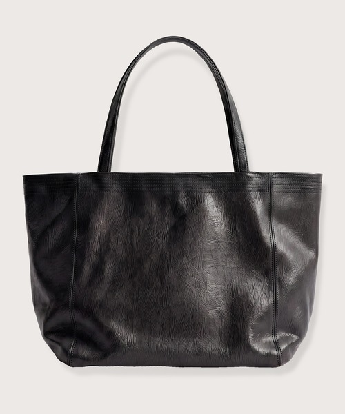 kiehtova(キエトヴァ)の「【kiehtova】FAUX LEATHER VOYAGE BAG/フォックスレザーヴォヤージュバッグ KTAC8(トートバッグ・レディース・グレー/ブラック・FREE)」の7枚目の写真