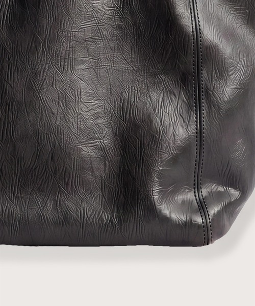 kiehtova(キエトヴァ)の「【kiehtova】FAUX LEATHER VOYAGE BAG/フォックスレザーヴォヤージュバッグ KTAC8(トートバッグ・レディース・グレー/ブラック・FREE)」の9枚目の写真