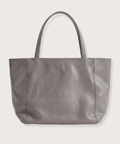 kiehtova(キエトヴァ)の「【kiehtova】FAUX LEATHER VOYAGE BAG/フォックスレザーヴォヤージュバッグ KTAC8(トートバッグ・レディース・グレー/ブラック・FREE)」の4枚目の写真
