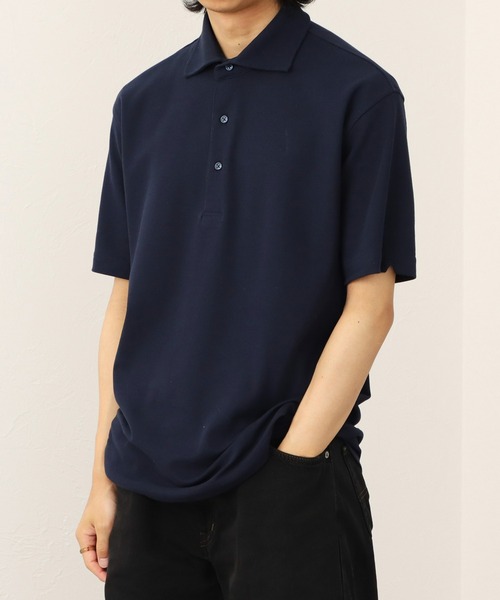EDWIN(エドウィン)の「デニスラ ポロシャツ ビジネス 半袖(ポロシャツ・メンズ・グレー/ネイビー/ホワイト・MEDIUM/LARGE/X-LARGE)」の3枚目の写真