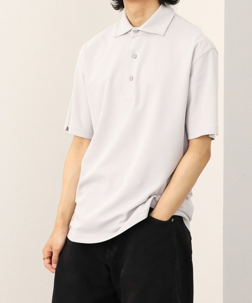 EDWIN(エドウィン)の「デニスラ ポロシャツ ビジネス 半袖(ポロシャツ・メンズ・グレー/ネイビー/ホワイト・MEDIUM/LARGE/X-LARGE)」の1枚目の写真