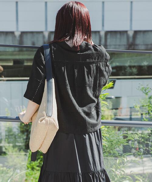 SENSE OF PLACE by URBAN RESEARCH（センスオブプレイスバイアーバンリサーチ）の「ヒラヒラパッチワークシシュウシャツ（シャツ/ブラウス・レディース・オフホワイト/イエロー/ブラック・ONE）」の13枚目の写真