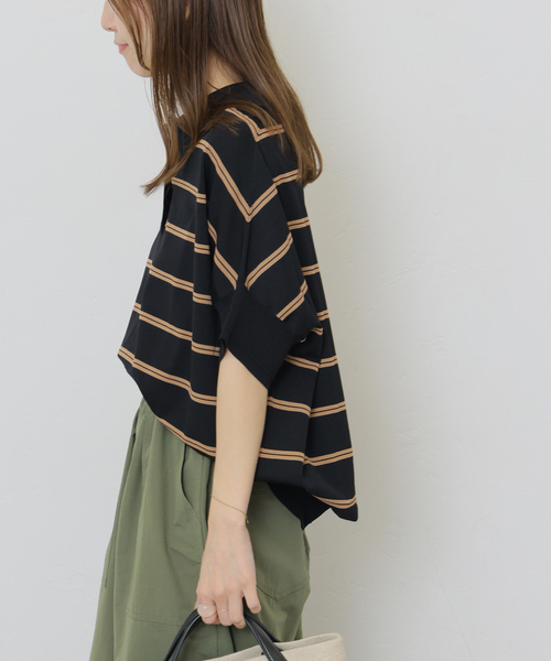 JOURNAL STANDARD relume(ジャーナルスタンダード レリューム)の「《新色》ウォッシャブルニットポロシャツ(ニット/セーター・レディース・ブラック系その他/ベージュ系その他・FREE)」の8枚目の写真