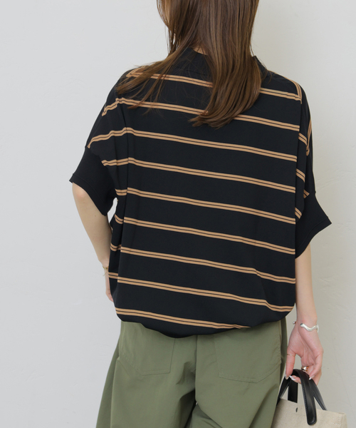 JOURNAL STANDARD relume(ジャーナルスタンダード レリューム)の「《新色》ウォッシャブルニットポロシャツ(ニット/セーター・レディース・ブラック系その他/ベージュ系その他・FREE)」の9枚目の写真