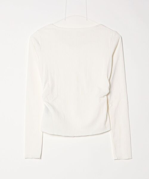GREENHOX(グリーンホックス)の「フェイクレイヤードシアーカットソー(Tシャツ/カットソー・レディース・ホワイト・MEDIUM/SMALL)」の6枚目の写真