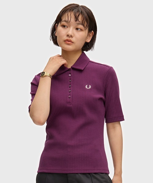 Wide Rib Polo Shirt / широкая ребристая поло‑рубашка