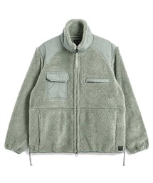 【TAION(タイオン)】〈ユニセックス〉ノンダウン ミリタリー パイルフリース ハイネック ジャケット