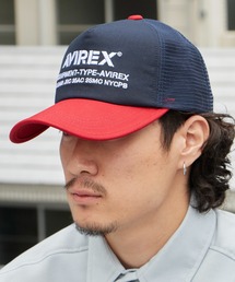 AVIREX | AVIREX/アビレックス AVIREX AX NUMBERING メッシュキャップ フロントロゴ カーブバイザー メンズ レディース 2026年 夏 夏服(キャップ)