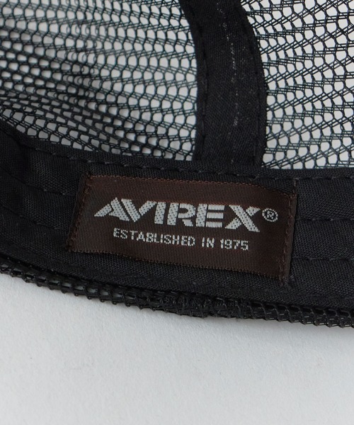 AVIREX(アヴィレックス)の「AVIREX/アビレックス AVIREX AX NUMBERING メッシュキャップ フロントロゴ カーブバイザー メンズ レディース 2026年 夏 夏服(キャップ・メンズ・ブラック/ネイビー/ブラック×ホワイト/ブラック×ブラック・FREE)」の8枚目の写真