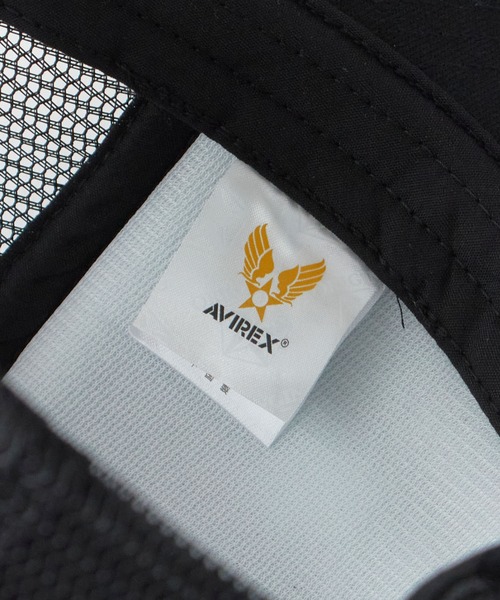 AVIREX(アヴィレックス)の「AVIREX/アビレックス AVIREX AX NUMBERING メッシュキャップ フロントロゴ カーブバイザー メンズ レディース 2026年 夏 夏服(キャップ・メンズ・ブラック/ネイビー/ブラック×ホワイト/ブラック×ブラック・FREE)」の7枚目の写真