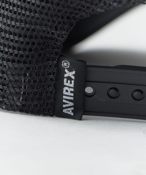 AVIREX(アヴィレックス)の「AVIREX/アビレックス AVIREX AX NUMBERING メッシュキャップ フロントロゴ カーブバイザー メンズ レディース 2026年 夏 夏服(キャップ・メンズ・ブラック/ネイビー/ブラック×ホワイト/ブラック×ブラック・FREE)」の11枚目の写真