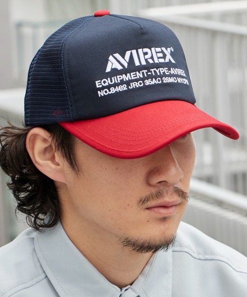 AVIREX(アヴィレックス)の「AVIREX/アビレックス AVIREX AX NUMBERING メッシュキャップ フロントロゴ カーブバイザー メンズ レディース 2026年 夏 夏服(キャップ・メンズ・ブラック/ネイビー/ブラック×ホワイト/ブラック×ブラック・FREE)」の18枚目の写真