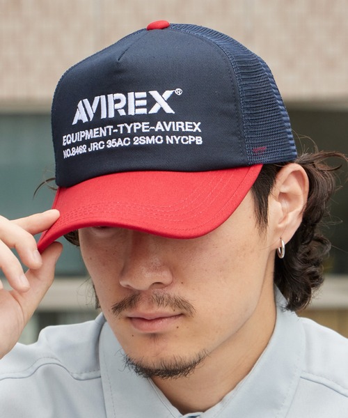 AVIREX(アヴィレックス)の「AVIREX/アビレックス AVIREX AX NUMBERING メッシュキャップ フロントロゴ カーブバイザー メンズ レディース 2026年 夏 夏服(キャップ・メンズ・ブラック/ネイビー/ブラック×ホワイト/ブラック×ブラック・FREE)」の17枚目の写真