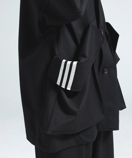Y-3(ワイスリー)の「Y-3 WOOL CHORE COAT(テーラードジャケット・レディース・ブラック・SMALL/MEDIUM/LARGE/X-SMALL/XX-SMALL)」の4枚目の写真