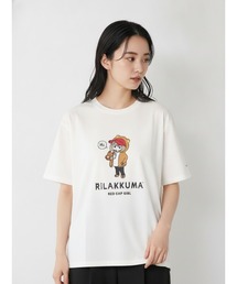 【RED CAP GIRL/レッドキャップガール】【リラックマを高クオリティの刺繍で再現したコラボアイテム】接触冷感 ポンチＴシャツ キャラクター デフォルメ カジュアル ユニセックス