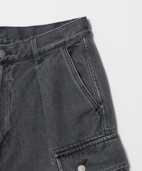 NICE WEATHER（ナイスウェザー）の「＜NICE WEATHER＞デニムカーゴショーツ（その他パンツ・メンズ・ブラック/ネイビー・L/M/S）」の3枚目の写真