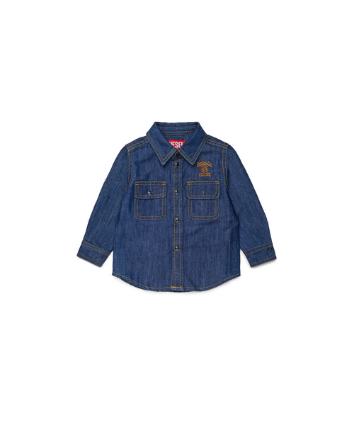 DIESEL(ディーゼル)の「ベビー デニムシャツ CARTOB(シャツ/ブラウス・キッズ・インディゴブルー・18M/24M/36M)」の1枚目の写真
