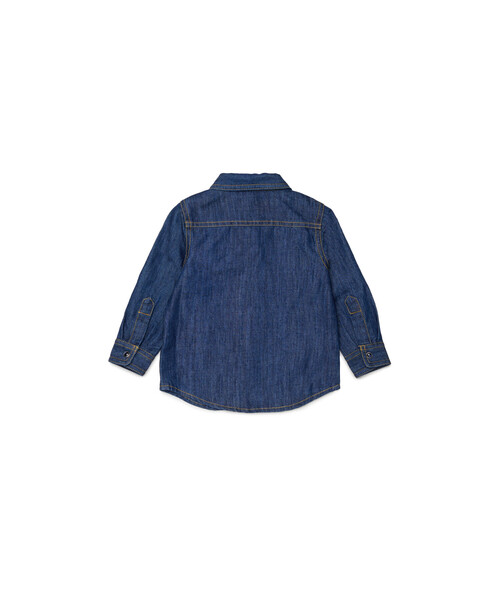 DIESEL(ディーゼル)の「ベビー デニムシャツ CARTOB(シャツ/ブラウス・キッズ・インディゴブルー・18M/24M/36M)」の3枚目の写真