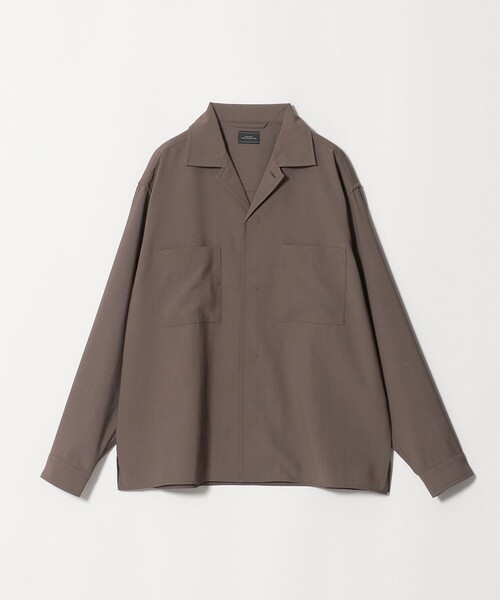 green label relaxing(グリーンレーベルリラクシング)の「SHIELDRY フライフロント 長袖 オープンカラー シャツ -伸縮性・UVカット・遮熱-(シャツ/ブラウス・メンズ・ダークグレー/モカ/グレー系・L/S/XL/M)」の21枚目の写真