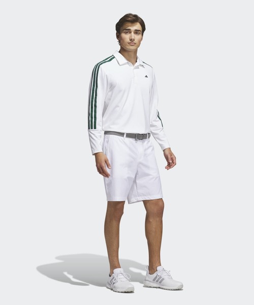 adidas（アディダス）の「スリーストライプス 長袖シャツ【adidas Golf/アディダスゴルフ】（ポロシャツ・メンズ・ホワイト・SMALL/MEDIUM/LARGE/X-LARGE/XX-LARGE/3XL）」の5枚目の写真