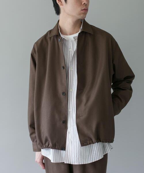 URBAN RESEARCH DOORS（アーバンリサーチドアーズ）の「ジャガードチェック シャツジャケット（その他アウター・メンズ・チャコールグレー/ブラウン/オリーブ・MEDIUM/LARGE）」の3枚目の写真