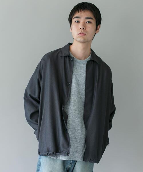 URBAN RESEARCH DOORS（アーバンリサーチドアーズ）の「ジャガードチェック シャツジャケット（その他アウター・メンズ・チャコールグレー/ブラウン/オリーブ・MEDIUM/LARGE）」の4枚目の写真