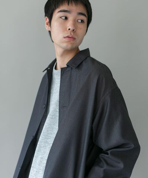URBAN RESEARCH DOORS（アーバンリサーチドアーズ）の「ジャガードチェック シャツジャケット（その他アウター・メンズ・チャコールグレー/ブラウン/オリーブ・MEDIUM/LARGE）」の8枚目の写真