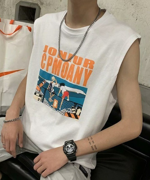 REBALANCE（リバランス）の「ノースリーブTシャツ（Tシャツ/カットソー・メンズ・B/A/C/D・MEDIUM/X-LARGE/LARGE）」の3枚目の写真