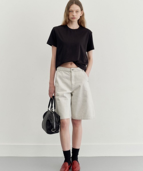 Studio Doe(スタジオドー)の「Studio Doe DOUBLE-LAYER SOFT T-SHIRT(Tシャツ/カットソー・レディース・ホワイト/ブラック・MEDIUM/SMALL)」の21枚目の写真