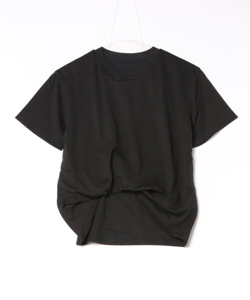 Studio Doe(スタジオドー)の「Studio Doe DOUBLE-LAYER SOFT T-SHIRT(Tシャツ/カットソー・レディース・ホワイト/ブラック・MEDIUM/SMALL)」の10枚目の写真