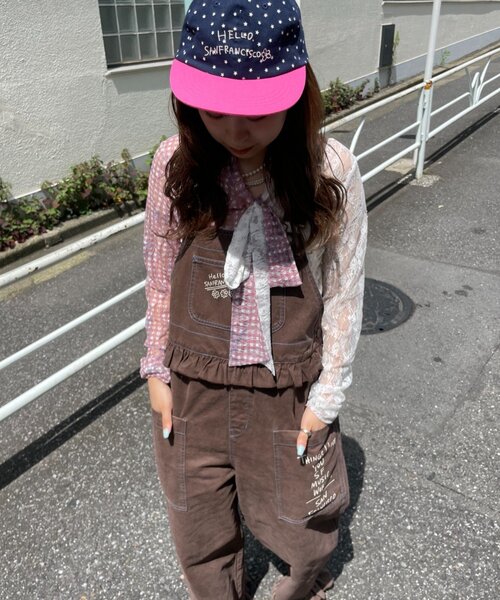 HELLO.SANFRANCISCO(ハローサンフランシスコ)の「【HELLO.SANFRANCISCO】レース切替ボウタイTEE(Tシャツ/カットソー・レディース・ブルー/ピンク・ONE SIZE)」の20枚目の写真