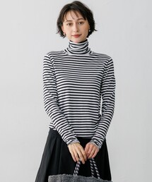 23区 L（ニジュウサンクオオキイサイズ）の「スムージーコットン タートルネック ニット（ニット/セーター）」