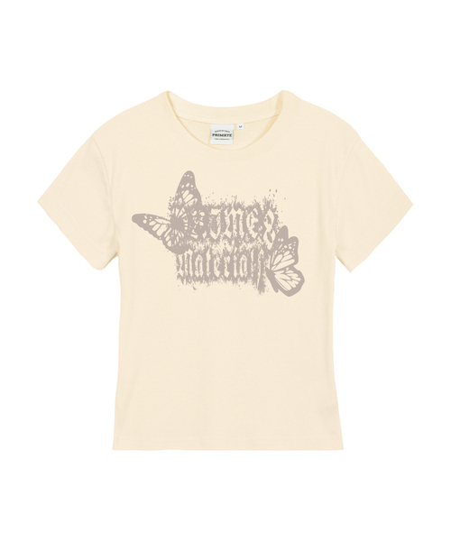 PRIMATE（プライメイト）の「KD レディース スリムフィット 半袖Tシャツ 5 COLORS（Tシャツ/カットソー・レディース・カーキ/ホワイト/チャコール/クリーム/ブラック・MEDIUM/LARGE/SMALL）」の4枚目の写真