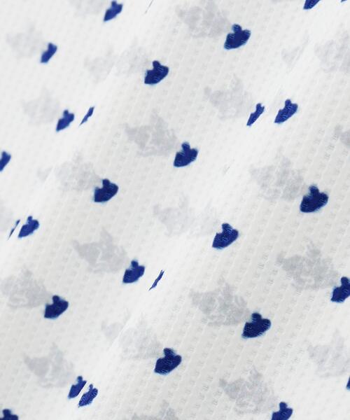PEARLY GATES(パーリーゲイツ)の「とびうさハート柄ワッフルプリント半袖ハイネックカットソー(Tシャツ/カットソー・メンズ・ブルー系その他/ダークインディゴブルー/ホワイト系その他・X-LARGE/LARGE/XX-LARGE/MEDIUM)」の4枚目の写真