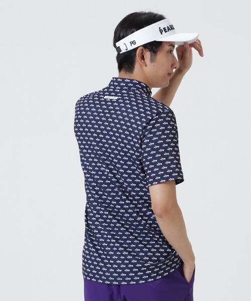 PEARLY GATES(パーリーゲイツ)の「とびうさハート柄ワッフルプリント半袖ハイネックカットソー(Tシャツ/カットソー・メンズ・ブルー系その他/ダークインディゴブルー/ホワイト系その他・X-LARGE/LARGE/XX-LARGE/MEDIUM)」の10枚目の写真