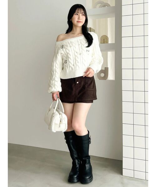 dazzlin(ダズリン)の「コルセットスカパン(その他パンツ・レディース・ブラウン/アイボリー/ブルー・SMALL/MEDIUM)」の17枚目の写真