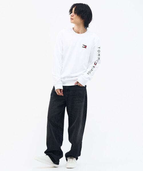 tommy jeans(トミー ジーンズ)の「【オンライン限定】ライトウェイトレザースニーカー(スニーカー・メンズ・ブラック/ホワイト・40inch/26.5cm/27.5cm/44/26cm)」の10枚目の写真