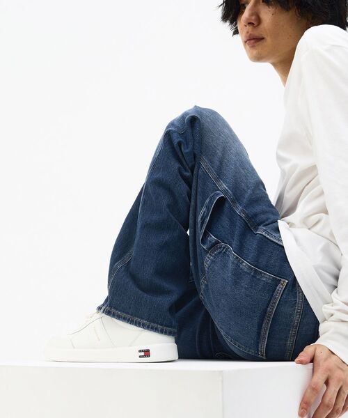 tommy jeans(トミー ジーンズ)の「【オンライン限定】ライトウェイトレザースニーカー(スニーカー・メンズ・ブラック/ホワイト・40inch/26.5cm/27.5cm/44/26cm)」の12枚目の写真
