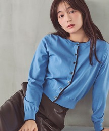 ＜EC限定カラー：ネイビー＞＜ちょうど、いい服＞“それどこの？”褒められ配色カーディガン