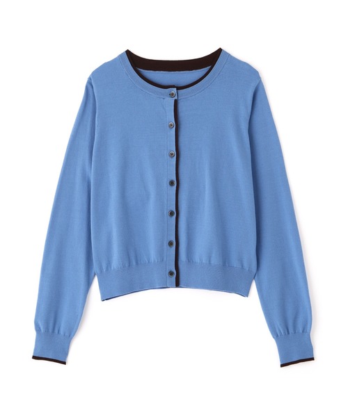 NATURAL BEAUTY BASIC(ナチュラルビューティーベーシック)の「<EC限定カラー:ネイビー><ちょうど、いい服>“それどこの?”褒められ配色カーディガン(カーディガン/ボレロ・レディース・ブラック/ネイビー/ボルドー/ブルー/グレー・FREE)」の17枚目の写真