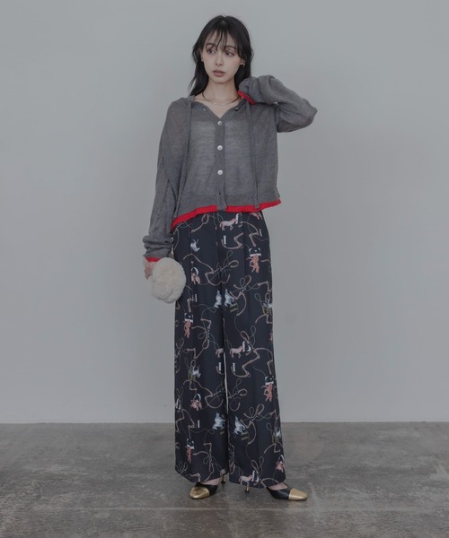 Eimee Law(エイミーロウ)の「ホースビットプリント センタープレスパンツ(その他パンツ・レディース・ライトベージュ/ブラウン/ブラック・MEDIUM)」の15枚目の写真